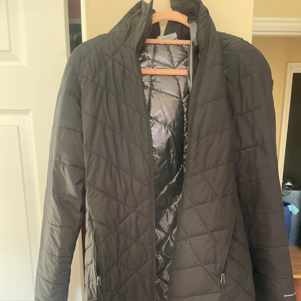 Columbia down, black jacket, size small